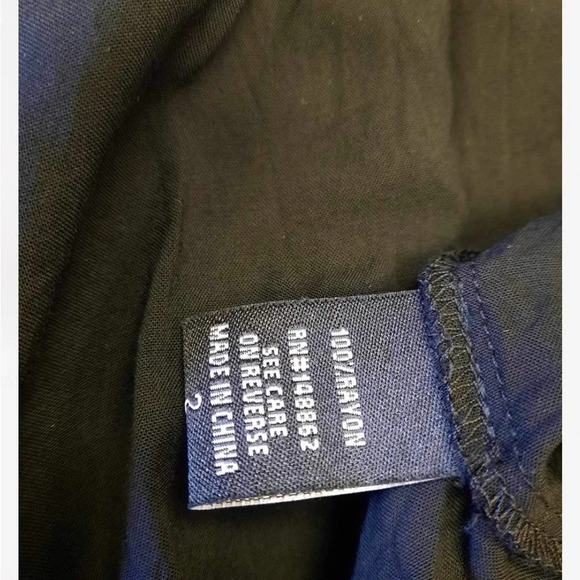 Torrid Black Midi Challis Smocked Dress Size 2 - Picture 11 of 12